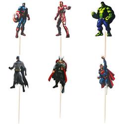 Prikkers Marvel | The Avengers | Cupcake | Cocktail | Iron Man | Captain America | The Hulk | Batman | Thor | Superman | Super helden